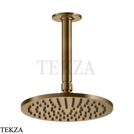 Gessi INCISO SHOWER Верхняя душевая лейка с кронштейном 58152-791, Deep Bronze Br. PVD
