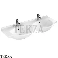 Hatria Sophie Раковина двойная подвесная, с переливом Y0Q501, белый глянец