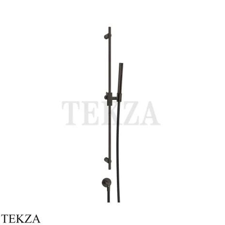 Gessi INGRANAGGIO Штанга в комплекте с душевой лейкой и выводом 63582-187, Aged Bronze
