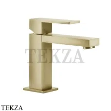 Gessi Rettangolo Смеситель для раковины, без сливного гарнитура 20002-727, Brushed Brass
