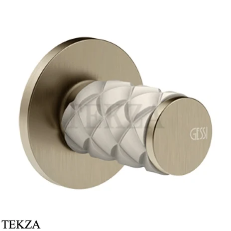 Gessi Pelle Tresse Смеситель-рычаг управления, внешняя часть 78209-432, Crème/ Finox Br. Nickel