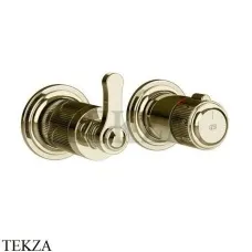 Gessi VENTI20 Термостат для душа, 2 поток, внешняя часть 65235-710, Brass PVD