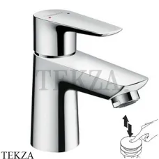 Hansgrohe Talis E Смеситель для раковины, со сливным гарнитуром Push-Open 71701000, хром глянец Hansgrohe Talis E Смеситель для раковины, со сливным гарнитуром Push-Open 71701000, хром глянец
