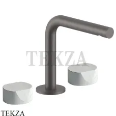 Fantini AF/21 Смеситель для раковины на 3 отверстия, без гарнитура 27P5A204WFCX, Matt Gun Metal PVD