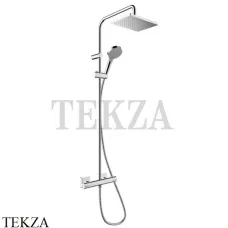 Hansgrohe Vernis Shape Душевая система 1jet c термостатом 26286000, хром глянец Hansgrohe Vernis Shape Душевая система 1jet c термостатом 26286000, хром глянец