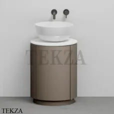 CIELO Arcadia Tiberino Тумба TIMOCC с раковиной белый глянец, слив в пол, Arenaria