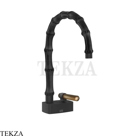 Gessi Jacqueline Смеситель для раковины, без донного клапана 77401-299, черный матовый