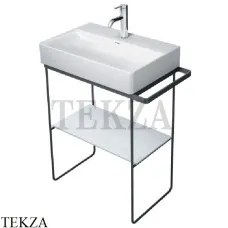 Duravit DuraSquare Напольная металлическая консоль 0031134600 для раковины, черный матовый