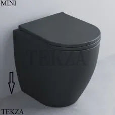 Cielo Smile MINI Унитаз напольный слив в пол, сиденье микролифт SMVASR BA, Basalto