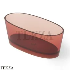 Dea Design Nature Ванна отдельностоящая овальная 160x75 Glasstech DD8617 1600 R5, Pomegranate R5