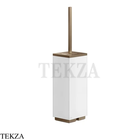 Gessi Rettangolo Ёршик напольный, композит белый 20843-761, Coffee Bronze Brushed PVD