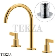 Newform Blink Chic luxury Смеситель для раковины, без гарнитура 71101.61.020, PVD Glossy gold