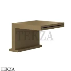 Gessi CASCATA Каскадный излив на борт ванны или подиум 20191-713, Antique Brass