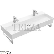 Villeroy & Boch Memento 2.0 Раковина подвесная на 2 отверстия, с переливом 4A22C401, белый глянец