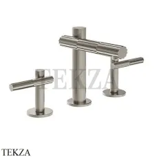 Gessi Incastri Смеситель для раковины на 3 отв., без донного клапана 75014-149, Finox Brushed Nickel