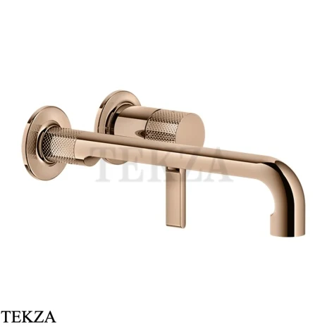 Gessi INCISO Смеситель для раковины с длинным изливом, внешняя часть 58089-030, Copper глянец PVD