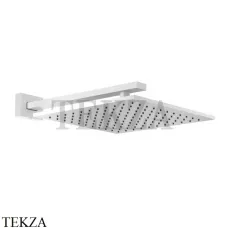 Gessi Rettangolo shower Верхний душ с кронштейном 15185-279, белый матовый Gessi Rettangolo shower Верхний душ с кронштейном 15185-279, белый матовый