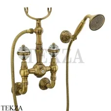Migliore Cristalia SWAROVSKI Смеситель для душа, с душевым гарнитуром 18582, бронза classic