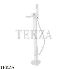 FIMA Carlo Frattini Zeta Смеситель для ванны напольный F3964/4BS, белый матовый