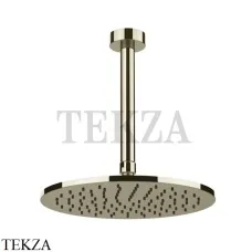 Gessi ANELLO Верхняя лейка с потолочным кронштейном 63352-720, Nickel PVD