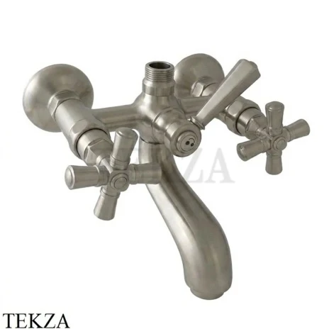 Nicolazzi TEIDE FOUR Смеситель для ванны с душем для стойки 1900NS45, Satin nickel