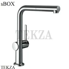 Hansgrohe Talis M54 Смеситель для кухни с вытяжным изливом 270 1jet sBox 72809000, хром глянец