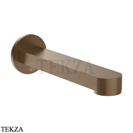 Gessi Pelle Tresse Излив для ванны настенный монтаж, 78103-761, Coffee Bronze Brushed PVD