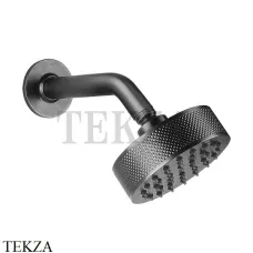 Gessi INCISO SHOWER Верхняя душевая лейка с кронштейном 58189-707, Black Metal Brushed