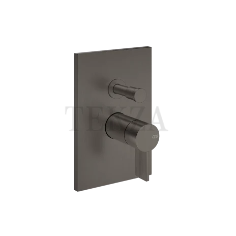 Gessi Inverso RIGATO Смеситель для душа, 2 потока, внешняя часть 73579-707, Black Metal Br. PVD