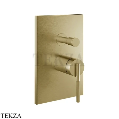 Gessi INGRANAGGIO Смеситель для душа, 2 потока, внешняя часть 63577-727, Brushed Brass PVD