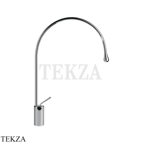 Gessi Goccia Смеситель для раковины высокий, без сливного гарнитура 33606-031, хром глянец