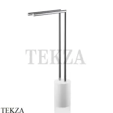 Decor Walther Stone White HT 2 Напольный полотенцедержатель 0971754, белый матовый-хром глянец