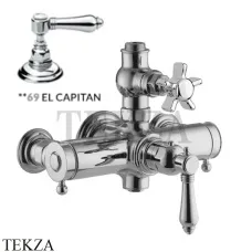 Nicolazzi EL CAPITAN Термостат для душевой колонны 4917CR69, хром глянец Nicolazzi EL CAPITAN Термостат для душевой колонны 4917CR69, хром глянец