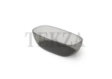Dea Design Ванна отдельностоящая 150×76 см DD8666 1620 R4 ,  Smoky Black R4