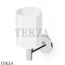 Zucchetti PAN Стакан настенный, керамика ZAC613, хром глянец