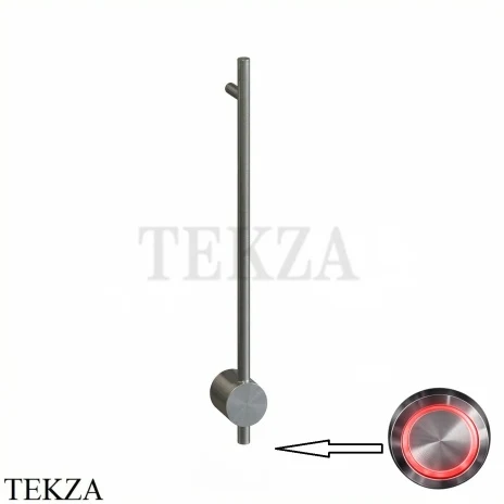 BRONER BRUNO H Электрический полотенцесушитель 60 с кнопкой, BR.007.060.0000.S, сталь сатин