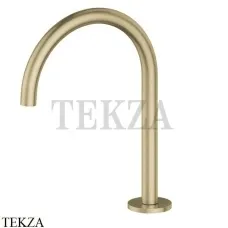 Newform X-Steel 316 Излив для раковины на столешницу 69639X.59.098, PVD Brushed pale gold