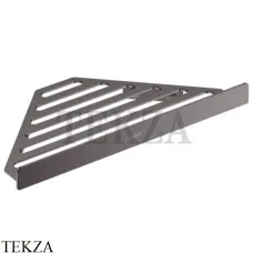Hansgrohe AddStoris Полка-решетка угловая в душевую зону 41741340, черный хром brushed Hansgrohe AddStoris Полка-решетка угловая в душевую зону 41741340, черный хром brushed
