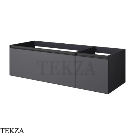 ARMADI ART QUATRO Тумба под раковину 140 см 790-M2-140-A-A, ANTHRACITE (антрацит), профиль ANTHRACITE (антрацит)
