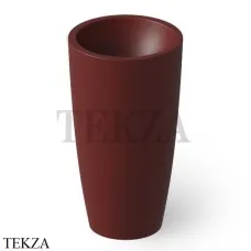Dea Design Pedestal Basin Раковина напольная круглая Solid Surface DD2010 500 17, Red Wine №17