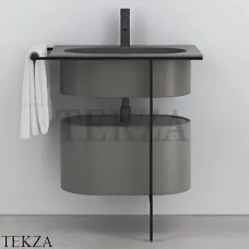 Cielo Kyros Модульная система умывальника с тумбой, Cemento-черный Cielo Kyros Модульная система умывальника с тумбой, Cemento-черный