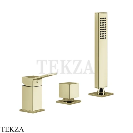 Gessi RETTANGOLO K Смеситель для ванны, без излива 53043-710, Brass PVD