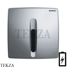 Geberit Basic Клавиша смыва для писсуара, питание от батарей 115.818.46.5, Матовый хром, пластик