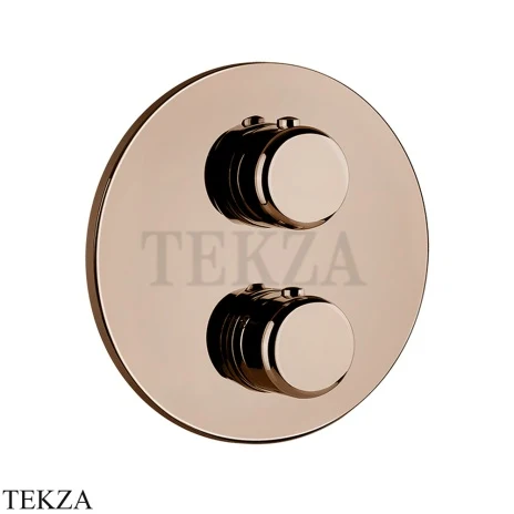 Gessi Goccia Термостат для душа на 3 выхода, внешняя часть 33846-030, Copper PVD