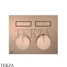 Gessi HI-FI Термостатический смеситель на 2 потока, внешняя часть 63004-030, Copper PVD