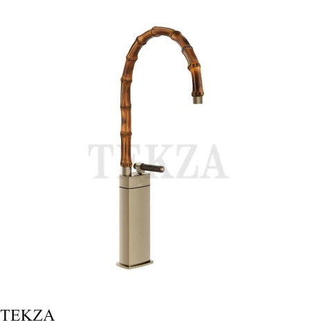 Gessi Jacqueline Смеситель для раковины высокий, без донного клапана 77237-149, нерж. сталь Brush / никель Brushed