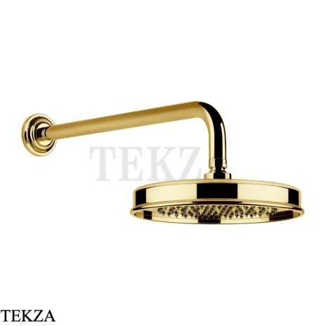 Gessi VENTI20 Верхний душ 200 с настенным креплением 65148-246, Gold PVD