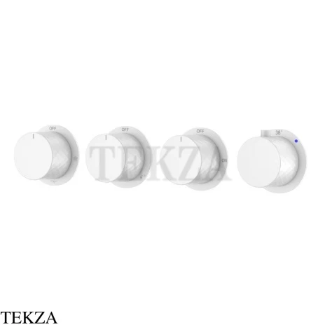 Boheme Stick Diamond Термостат для ванны, 5 потоков, 124-T-5-MW.1, белый матовый