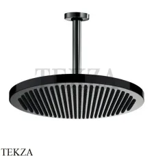 Bossini  APICE Верхний душ с потолочным кронштейном 300 мм H31430G.073, черный матовый