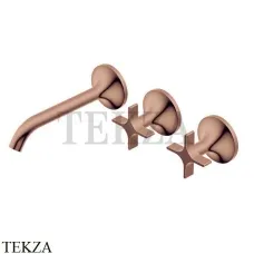 Ritmonio Diametro35 Cross Смеситель для раковины, внешняя часть PR53AK201 F32, Rose Gold